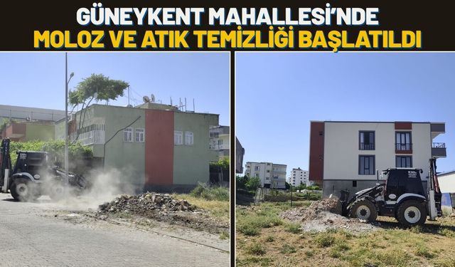 Güneykent Mahallesi’nde Moloz ve Atık Temizliği Başlatıldı