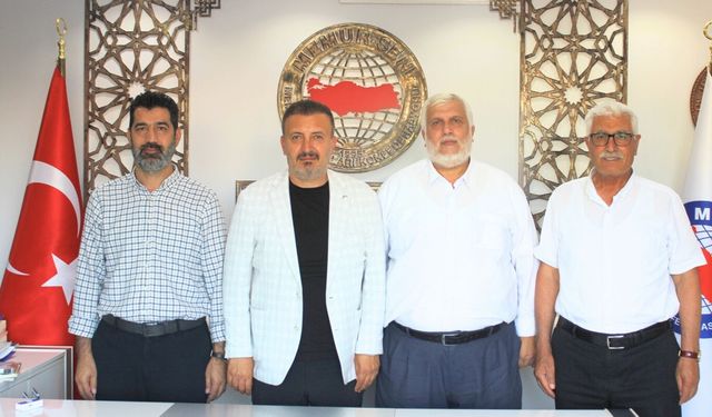 HÜDA PAR heyetinden Memur-Sen Mersin İl Temsilciliğine ziyaret