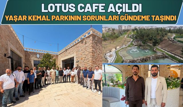 Lotus Cafe Açıldı, Yaşar Kemal Parkının Sorunları Gündeme Taşındı