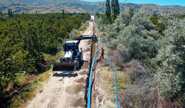 MASKİ Akçadağ'da 26 kilometrelik içme suyu hattını yeniliyor