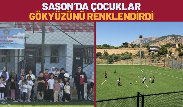 Sason’da Çocuklar Gökyüzünü Renklendirdi