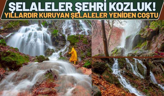Şelaleler Şehri Kozluk! Yıllardır Kuruyan Şelaleler Yeniden Coştu