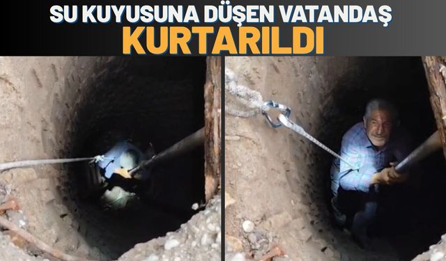 Su Kuyusuna Düşen Vatandaş Kurtarıldı