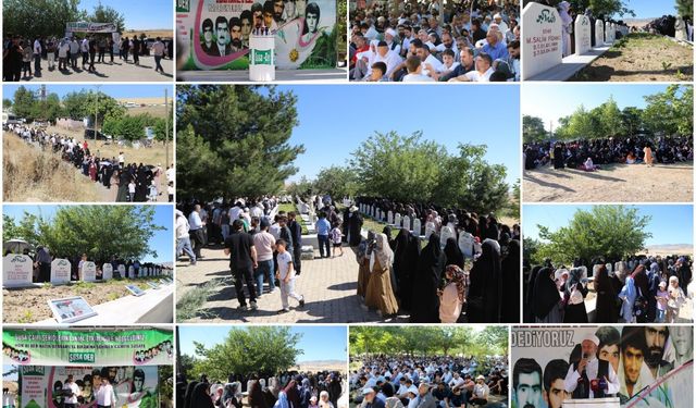 Susa Camii yarenleri şehadetlerinin 34'üncü yılında mezarları başında anıldı