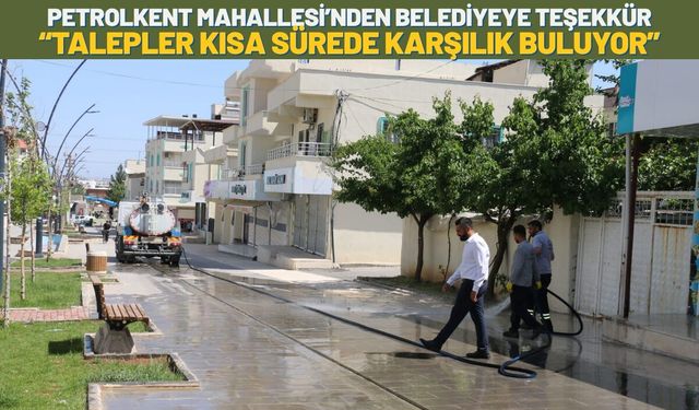 Petrolkent Mahallesi’nden Belediyeye Teşekkür: “Talepler Kısa Sürede Karşılık Buluyor”