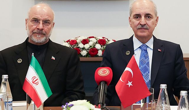 TBMM Başkanı Kurtulmuş, İran Meclis Başkanı Ghalibaf ile görüştü