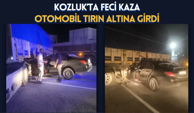 Kozluk’ta Feci Kaza: Otomobil Tırın Altına Girdi