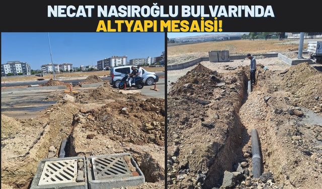 Necat Nasıroğlu Bulvarı'nda Altyapı Mesaisi!