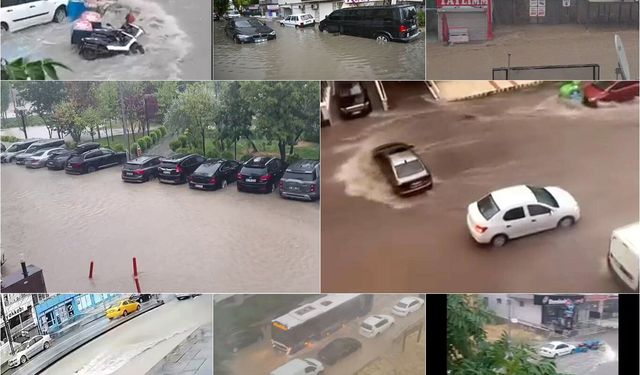 Ankara'da etkili olan sağanak sele neden oldu