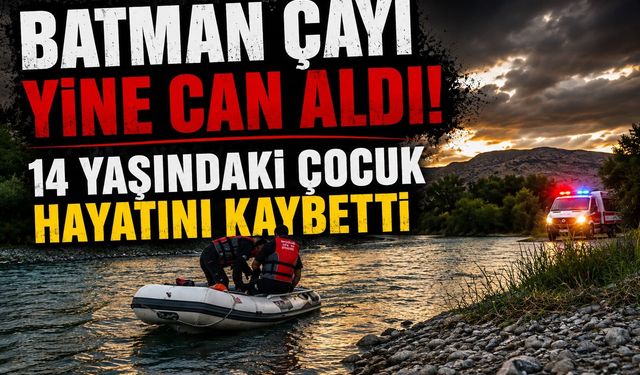 Batman Çayı Yine Can Aldı! 14 Yaşındaki Çocuk Hayatını Kaybetti