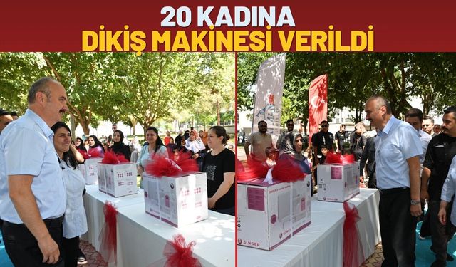 Batman'da 20 Kadına Dikiş Makinesi Verildi