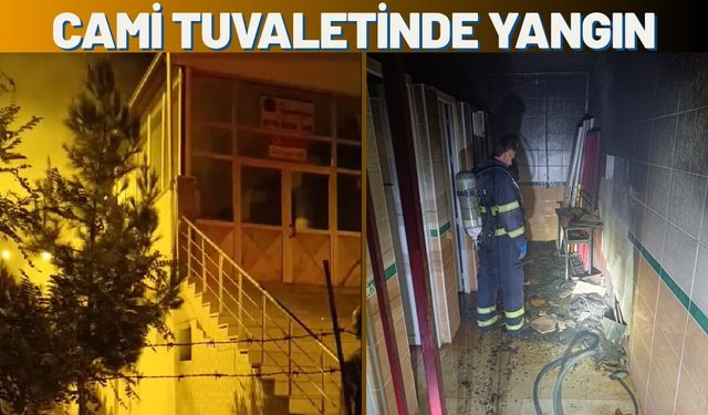 Batman'da Cami Tuvaletinde Yangın