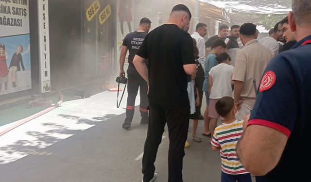 Batman'da iş yerinde yangın: Esnaf ve itfaiye seferber oldu