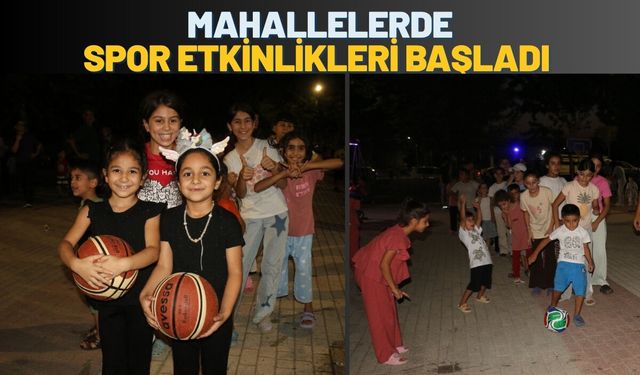 Batman’da Mahallelerde Spor Etkinlikleri Başladı