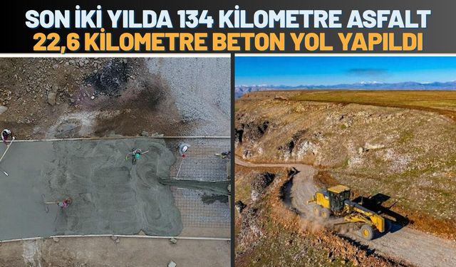 Batman'da Son İki Yılda 134 Kilometre Asfalt, 22,6 Kilometre Beton Yol Yapıldı