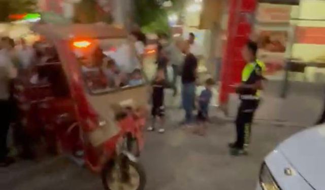 Batman'da üç tekerlekli motosiklet ile hafif ticari araç çarpıştı: 1 yaralı