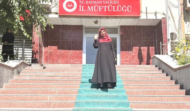 Batman'ın ilk kadın müftü yardımcısı Özdemir Diyarbakır'a atandı