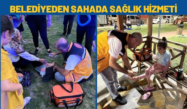 Belediyeden Sahada Sağlık Hizmeti