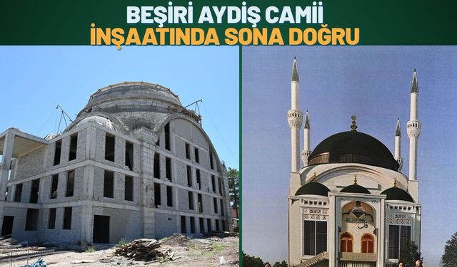 Beşiri Aydiş Camii İnşaatında Sona Doğru