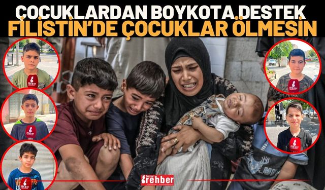 Çocuklardan Boykota Destek: "Filistin'de Çocuklar Ölmesin"