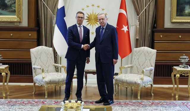 Cumhurbaşkanı Erdoğan, Finlandiya Cumhurbaşkanı Stubb ile görüştü