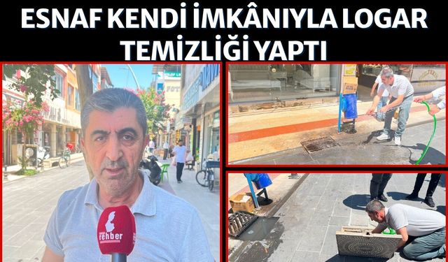 Esnaf Kendi İmkânıyla Logar Temizliği Yaptı