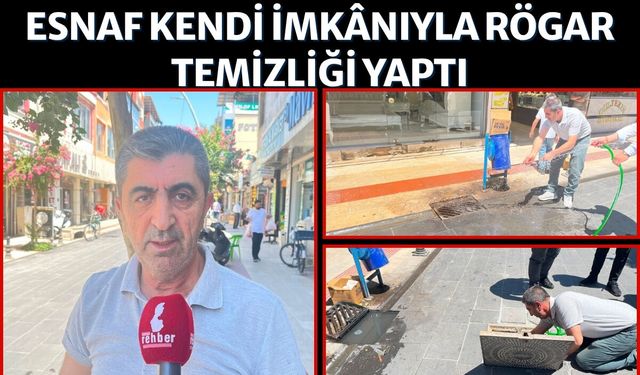 Esnaf Kendi İmkânıyla Rögar Temizliği Yaptı