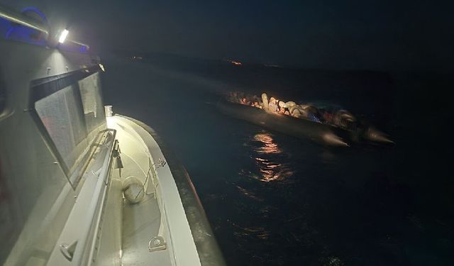 İzmir'de 41 düzensiz göçmen ile 1 göçmen kaçakçısı yakalandı