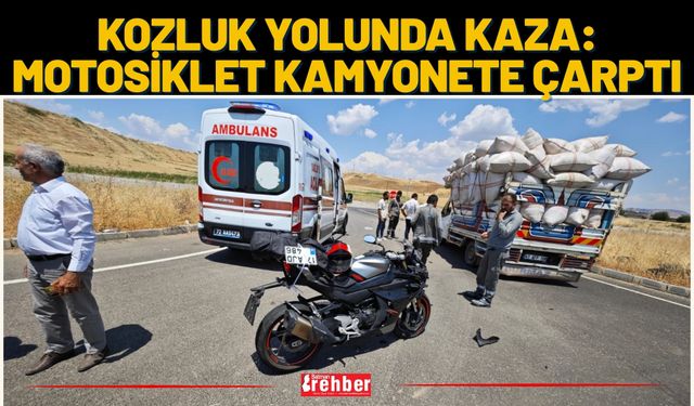 Kozluk Yolunda Kaza: Motosiklet Kamyonete Çarptı