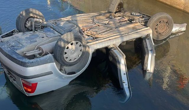 Malatya'da otomobil sulama kanalına düştü: 1 yaralı