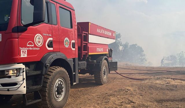 Malatya'daki orman yangınını söndürme çalışmalarına çevre illerden destek