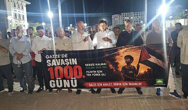 Muş'tan Gazze katliamına tepki: 1000 günlük vahşete sessiz kalanlar hesap verecek