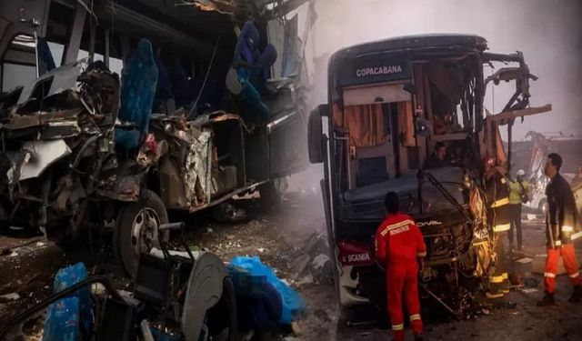Peru'da iki yolcu otobüsü çarpıştı: 5 ölü, 16 yaralı