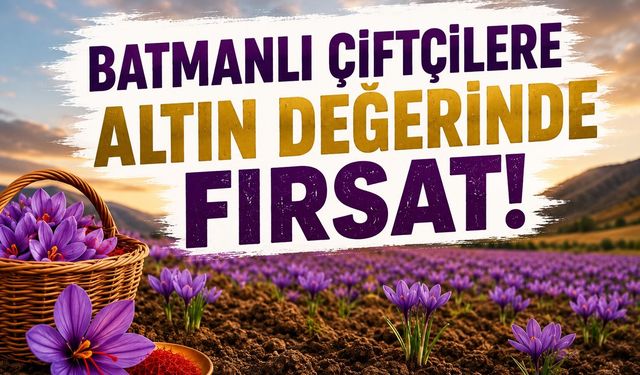 Batmanlı Çiftçilere Safran Yetiştiriciliği Eğitimi Fırsatı