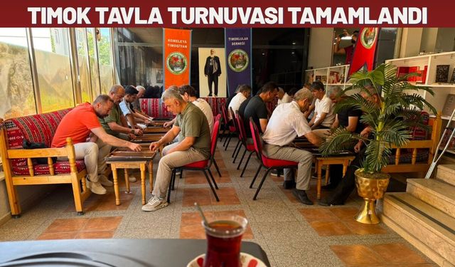 Tımok Tavla Turnuvası Tamamlandı