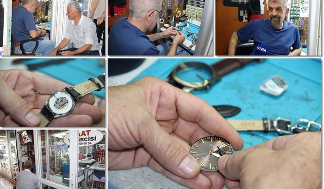 Üniversiteyi bırakıp saat ustası oldu, 31 yıldır mesleğini aşkla sürdürüyor
