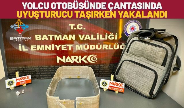 Yolcu Otobüsünde Çantasında Uyu.turucu Taşırken Yakalandı