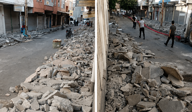 Esnaf Kaldırımdaki Molozların Temizlenmesini İstiyor