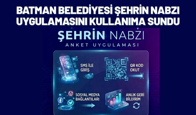 Batman Belediyesi Şehrin Nabzı Uygulamasını Kullanıma Sundu