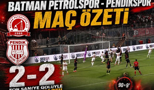 Batman Petrolspor - Pendispor Maç Özeti