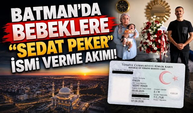 Batman’da Bebeklere “Sedat Peker” İsmi Verme Akımı!