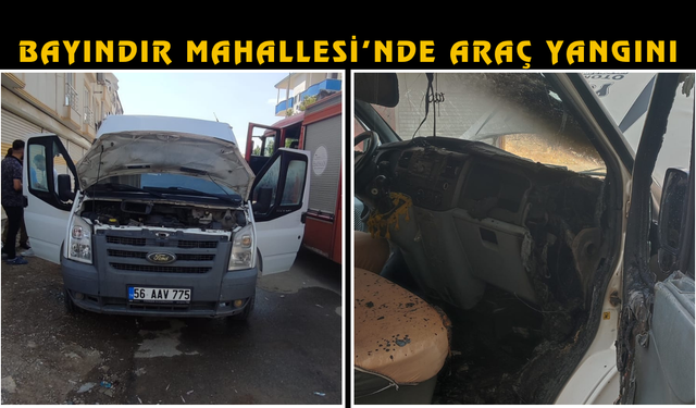Bayındır Mahallesi’nde Araç Yangını