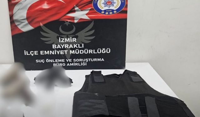 Bayraklı'da uyuşturucu ve silah operasyonu