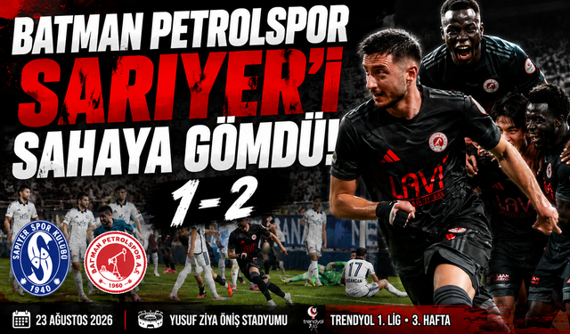 Batman Petrolspor Sarıyer'i Sahaya Gömdü