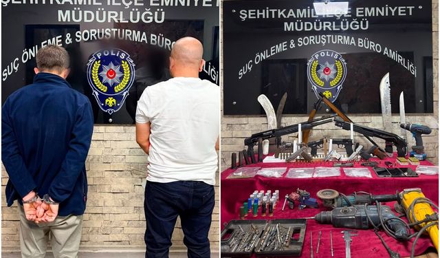 Gaziantep'te silah ve uyuşturucu operasyonu