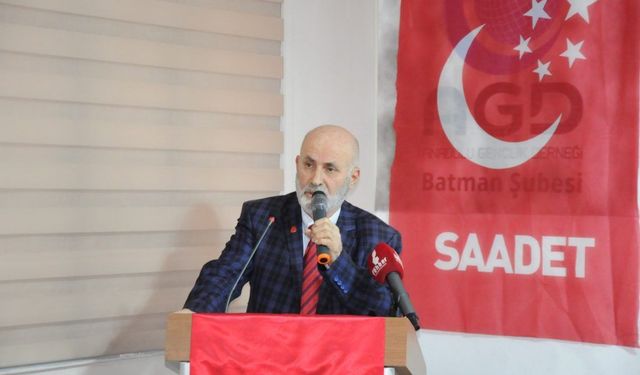 Saadet Partisi İl Başkanı Fırat: “Toprağını Kaybeden Geleceğini Kaybeder”