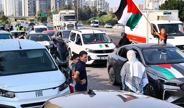 Mersin'den Filistin Konvoyuna destek
