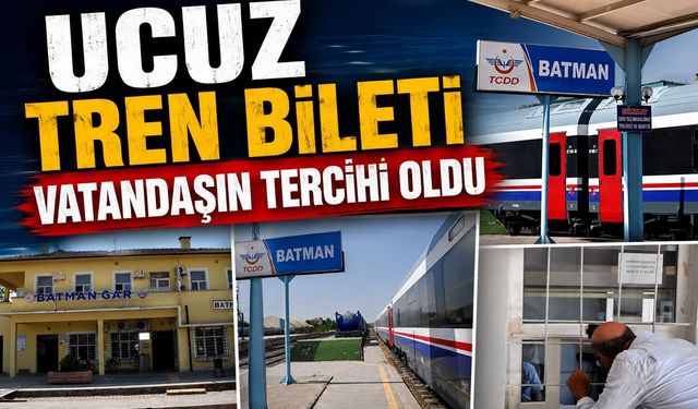 Ucuz Tren Bileti Vatandaşın Tercihi Oldu