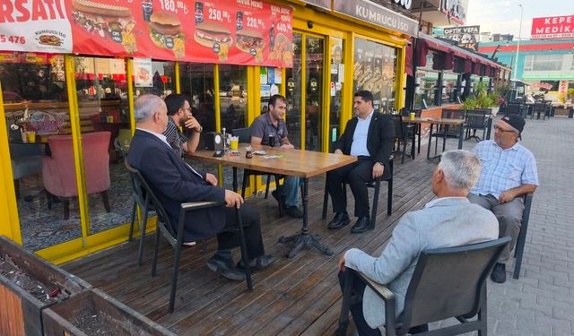 HÜDA PAR Kepez’de esnafın sorunlarını dinledi