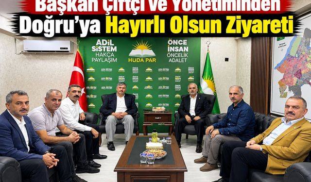 Başkan Çiftçi ve Yönetiminden Doğru’ya Hayırlı Olsun Ziyareti